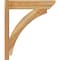 Ekena Millwork Thorton Slat Rough Sawn Outlooker, Western Red Cedar, 6"W x 24"D x 28"H OUT06X24X28THR06RWR - alternate 2